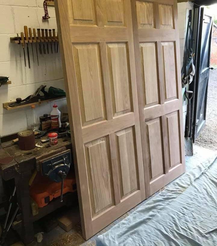 Oak panelled doors image